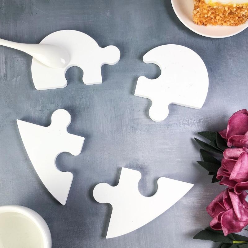 Creative Heart Shaped Silicone Coaster Mold Waterproof Heart Designs Coaster Mold For Creative Homes Decoration Projects