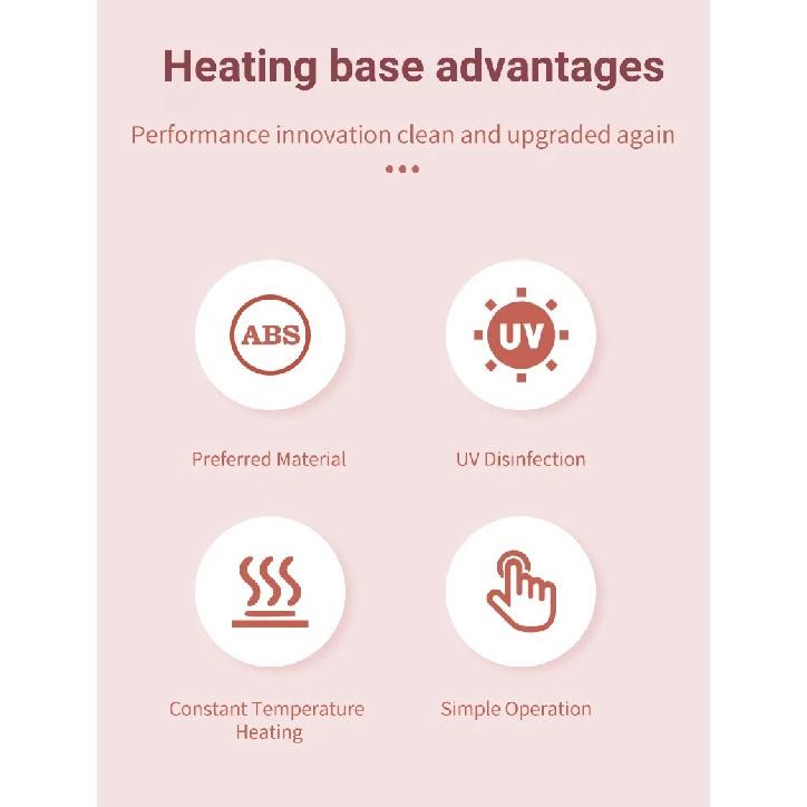 Breast Pump Electric Handsfree BPA Free With Heating & UV Sterilize Lid Optional Wireless Upgrade Wearable Breastfeeding Pump