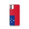 Phone Case – Flag of Samoa – Compatible iPhone 11 – Soft Case – Resistant and Shockproof - Silicone - Pixelforma