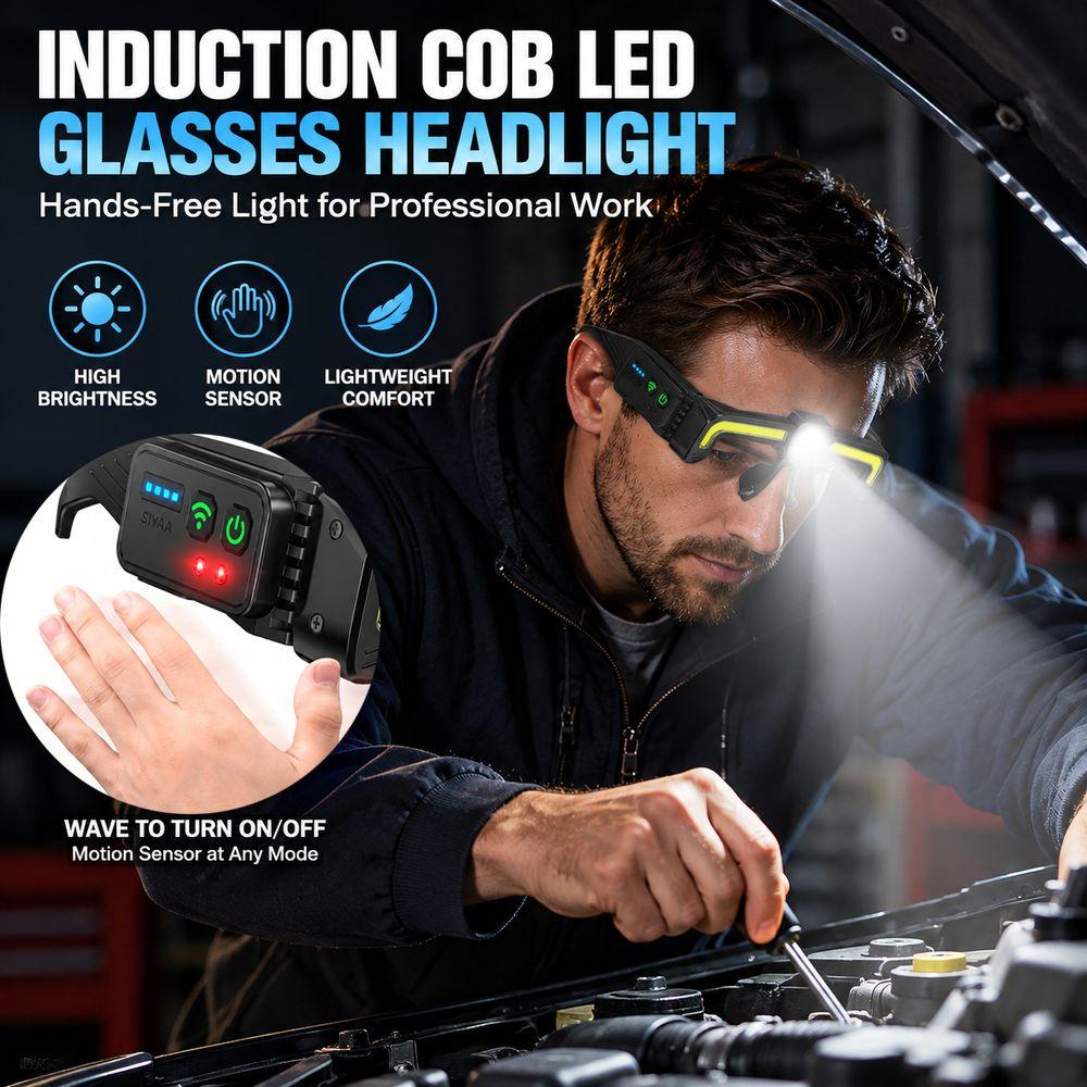Rechargeable Work Lamp TYPE-C Headlight Glasses Light New Head Lamp Auto Maintenance