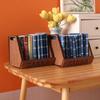 [JN]1Pc 1:12 Dollhouse Miniature Storage Basket Book Food Fruit Storage Model Home Kitchen Decor Toy