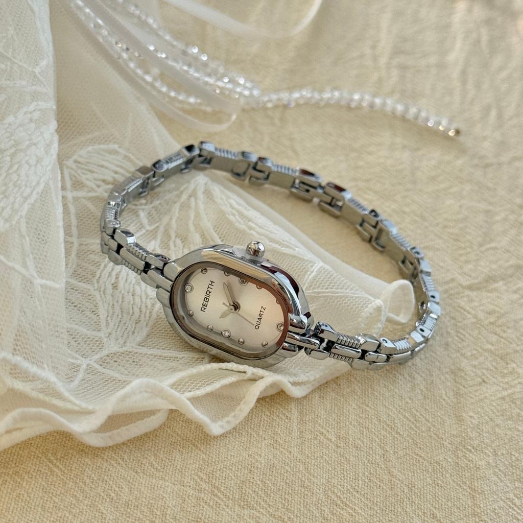 Retro Small Oval Dial Woman Watches Luxury Golden Bracelet Quartz Watches for Women Original Ladies Wristwatch reloj mujer lujo