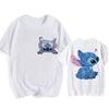 Hip Hop Shirt EU Size Unisex Disney Lilo Stitch Cartoon T Shirt Stitch Cute Unisexga Tshirt Yk Graphic Tshirt Top Tees Clothes