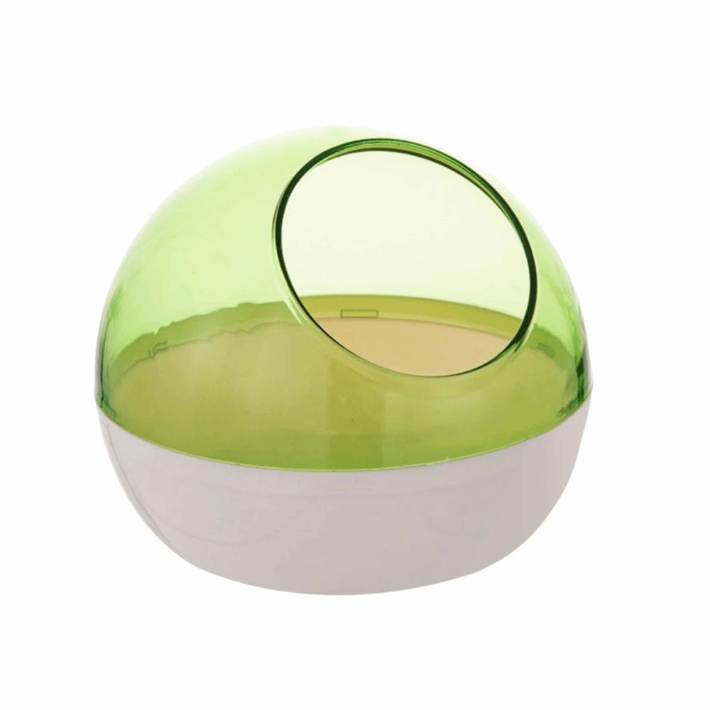 Transparent Space Capsule Bird Nest Creative Spherical Bird Nest Hamster Bathtub  Pet Supplies Non-Hanging Green