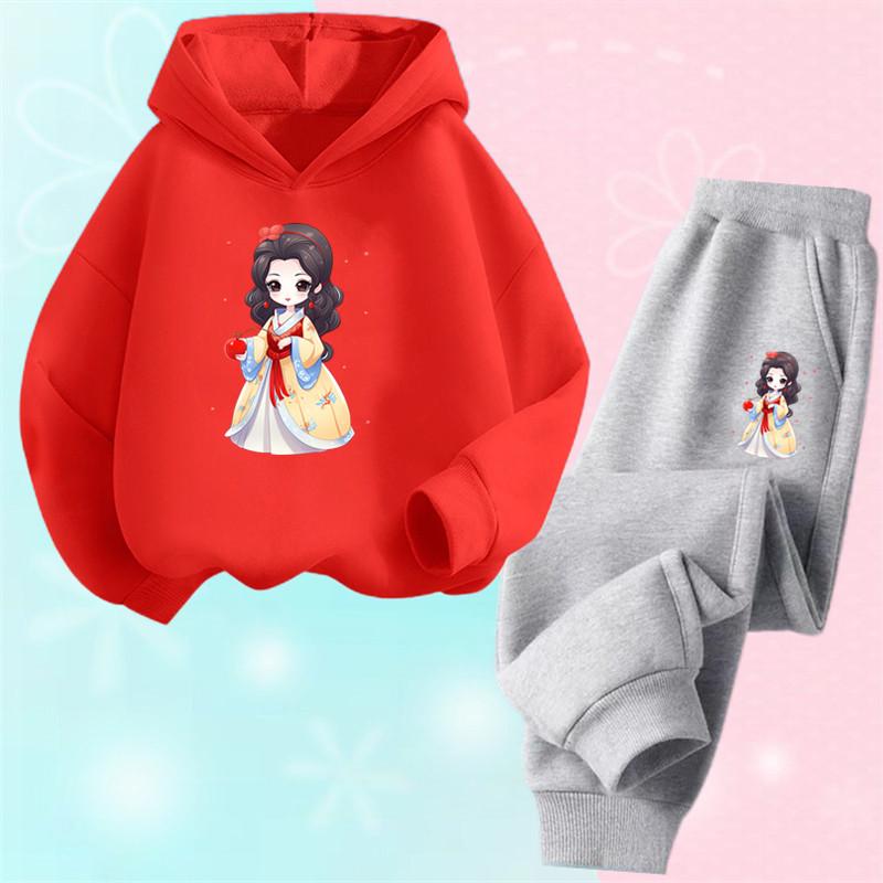 

Милые толстовки и штаны с принтом мультяшного кота для девочек, комплекты одежды, костюмы для девочек, милые топы для детей, наряды для девочек, спортивные костюмы 160