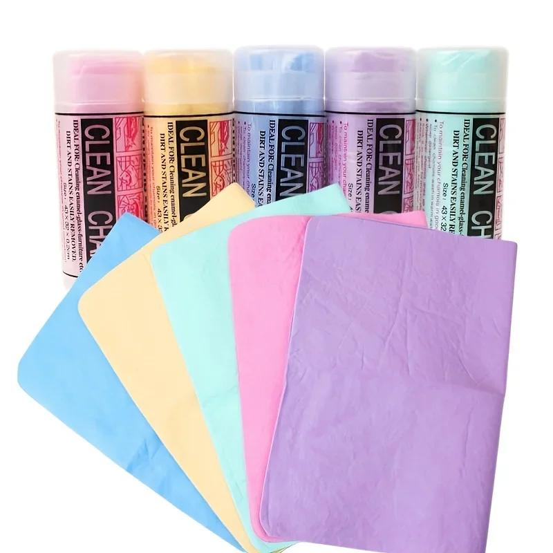 PVA Chamois Car Wash Towel Cleaner Accessories Car Care Home Cleaning Car Detailing Tools Absorbent Towel 43*32cm With Box