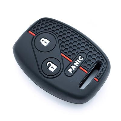 Silicone Car Remote Key Fob Case Keychain For Honda Civic 4D Jazz Gr8 Cr-V Srv Frv Fit Csx Chord 7 Accord Emblem Extra Screw