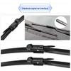 Mercedes CLA Wiper Blade for Models 2015-2019: Frameless with Rubber Strip