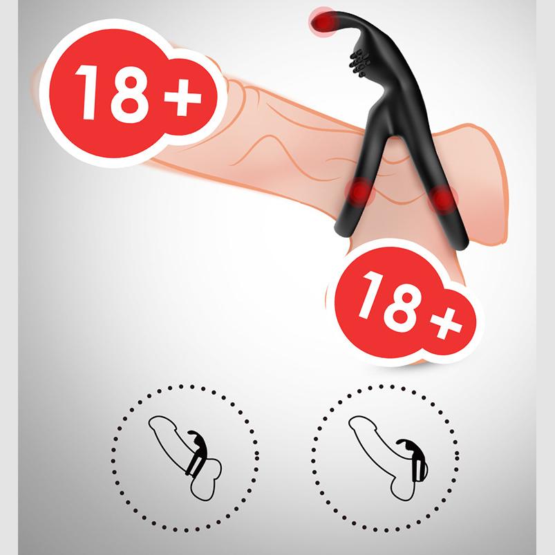 Rabbit Head Lock Fine Ring Pure Silicone Delay and Long-lasting Male Sex Toys