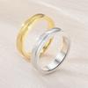 Lovers Couple Titanium Steel Ring Light Luxury Cat's Eye Ripple Ring  Ladies Jewelry