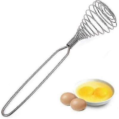 Mini Französischer Schneebesen, 22 cm Silber Edelstahl Federspirale Schneebesen, Hand-Eieraufschläger Eiermixer Schneebesen Mixer Rührbesen - CHUNCC weniger