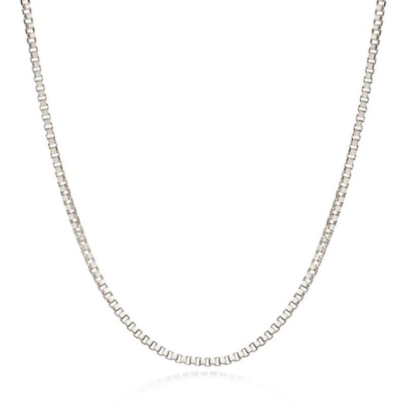 PAIGEFLYNN JEWELRY [925 Silver] Minimal Box Chain Necklace