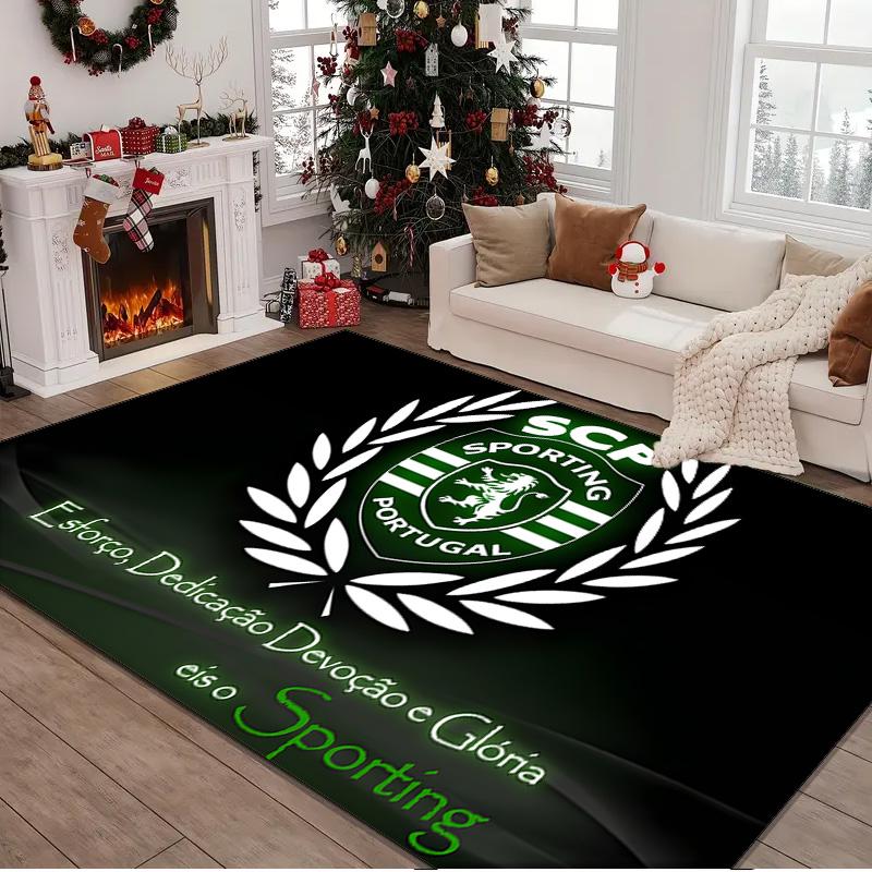 1PC rug Sporting Portugal Crest Carpet, Chair Rug,Area Rug for Office Bedroom living rooms bedroom, Doormat decor Christmas fan gifts