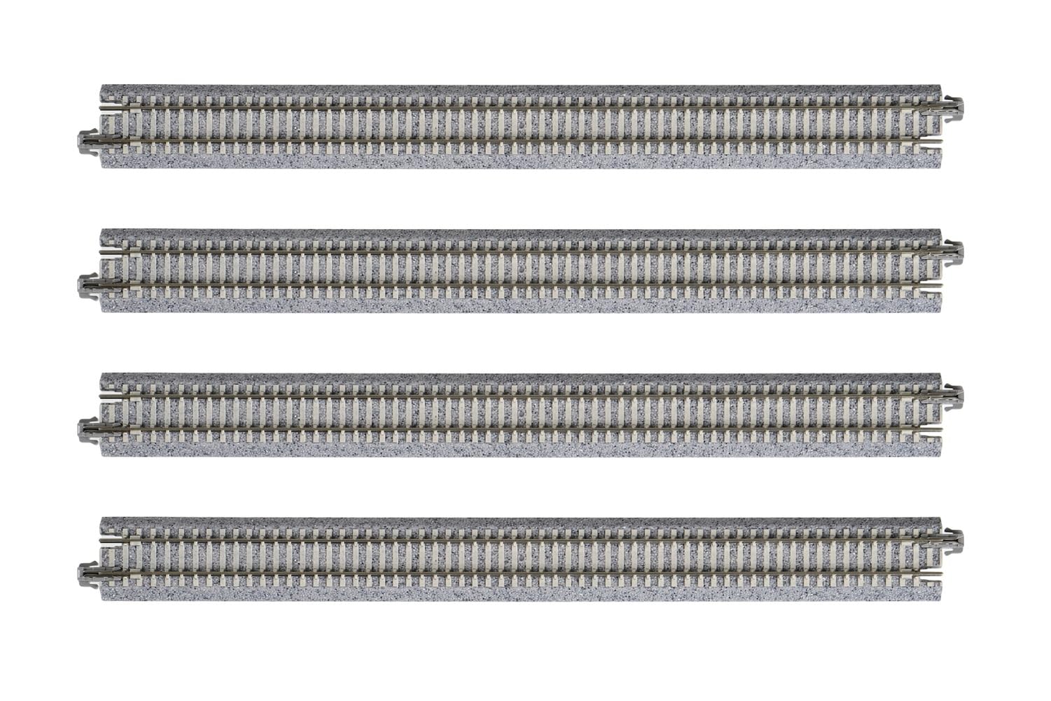 KATO N Gauge Double Track Station Extension Track 4 Railway Rail Set, 248mm, pieces, 20-875 (Model Set)