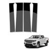 4Pcs Car B Pillar Trim Stickers Glossy Black Window Column Post Decorative Cover Protective Film for Chevy Colorado/GMC Canyon Crew Cab 2015-2022