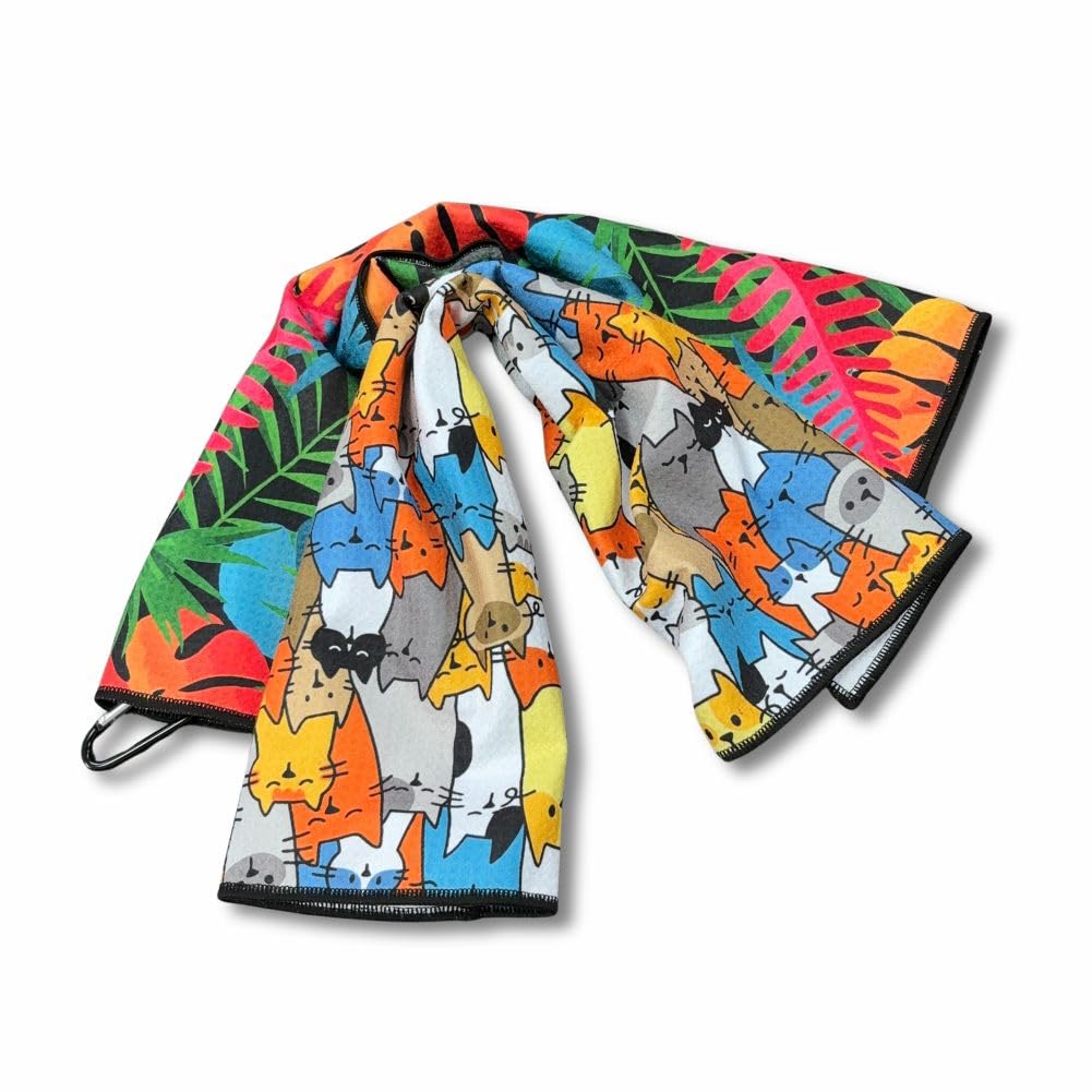 HELLO NRC Golf Towel Club Wipe, Microfiber Sports Towel, Hand Towel, Super Absorbent, Quick Drying, Golf Goods, Can be used to wipe golf clubs, golf