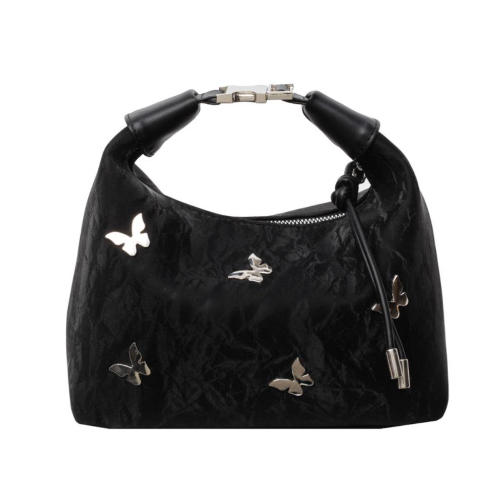 Retro Chinese Style Handbag Zipper Butterfly Crossbody Bag Portable Hanfu Shoulder Bag Women