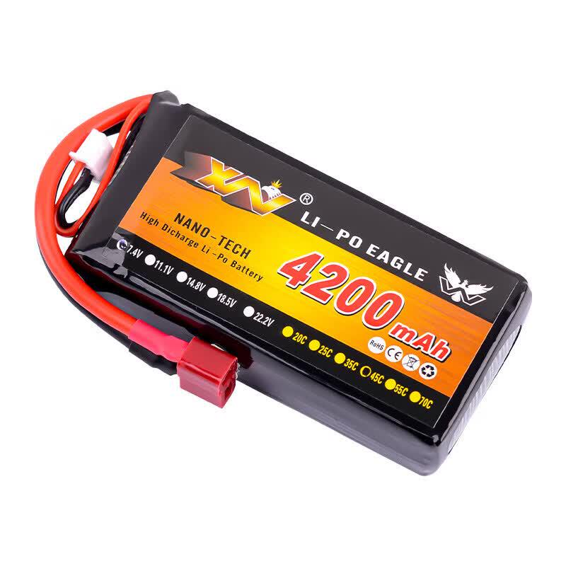 Qi Shao Hawk King 7.4V 4200mAh 2S LiPo Battery