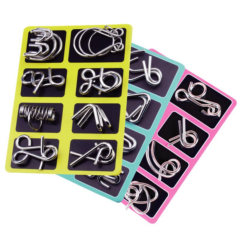 Viral Puzzle: Brain-Teasing Nine-Linked Rings – Fun Gift for Adults & Kids