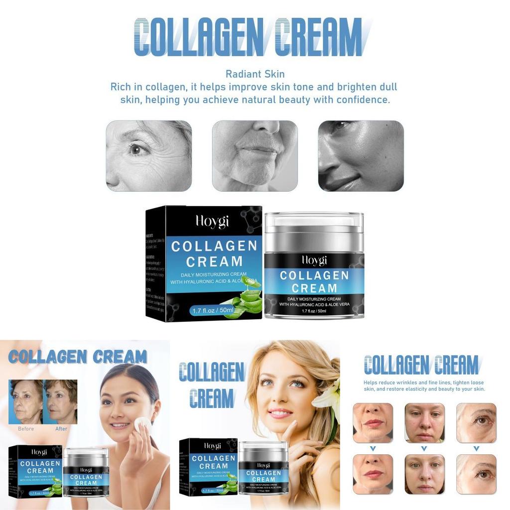 Hoygi Collagen Cream For Deep Hydration And Skin Firming Reduces Fine Lines