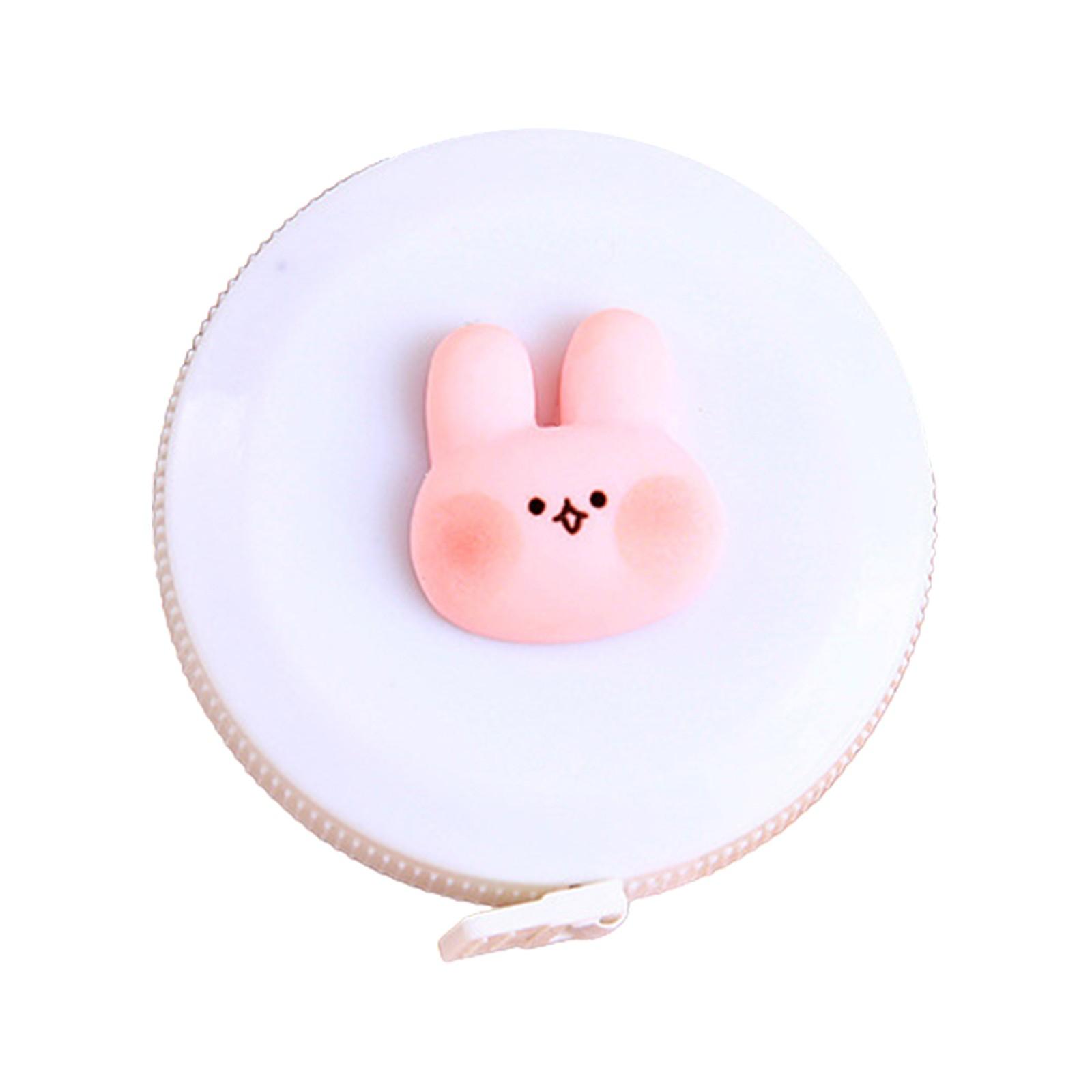 

Retractable Tape Measure Cute Animal Tape Measure 60 Inch/1.5 Meter Tape Measure Soft Resin Portable Tape Measure One Size