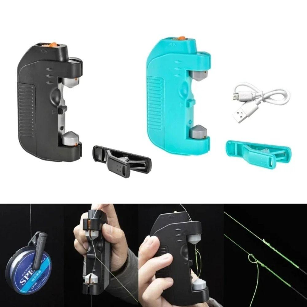 Automatic Fishing Knot Tying Tool Anti-Slip Fishing Hook Tier NEW Electric Knotter  Angling