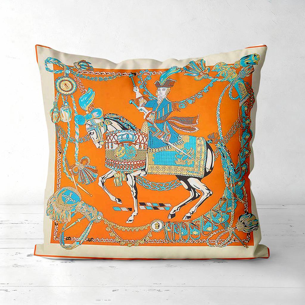 Colorful Horse Patterned Cushions for Home Decor Polyester Pillowcase,sofa Decorative Cushion Cov Headboard Pillow