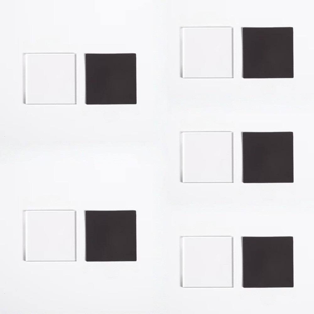 5pcs High Transparency Refrigerator Sticker Round Acrylic Photo Magnet  Home Decoration