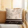 Beautiful Retro Flowers Cushion Cover Silky Short Plush Invisible Zipper Dustproof Sofa Pillow Case For Home Decor