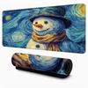 Van Gogh art style Starry Night Large Mouse Pad Desk Mat Non-Slip Stitched Edge gaming mats pc accessories keyboard mousepads