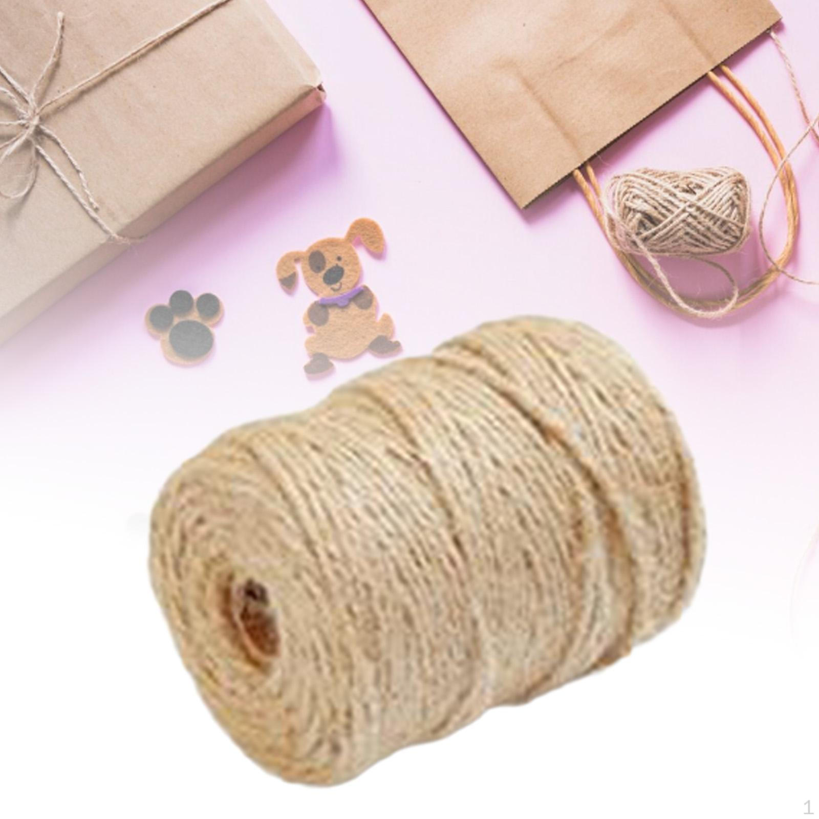 

109yd Jute Twine String Cord Home 3.5mm Rope for Strapping Gift Wrapping Crochet Knitting