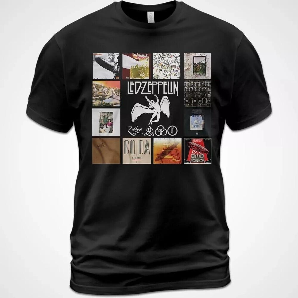

Led Zeppelin Best Album Tee Robert Plant Jimmy T-shirt Size S-5XL Unisex T-Shirt M
