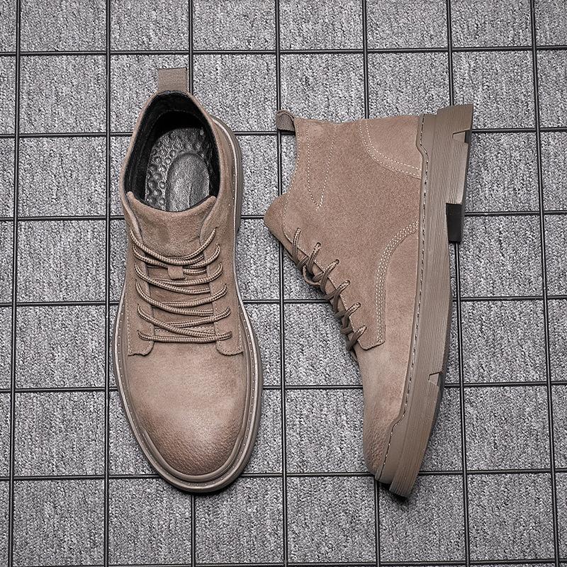 

Men s Martin bootsMen s leather boots casual trend high-top cargo shoes single boots 2025 fall/winter new men s shoes 38