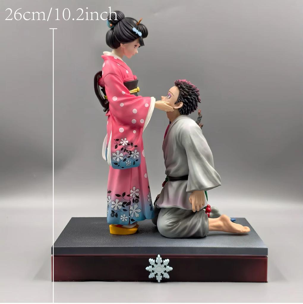 Anime Demon Slayer Akaza Koyuki Action Figures Pvc Statue Desktop Ornamen Collection Statue Model Decoration Room Desk Toys Gift