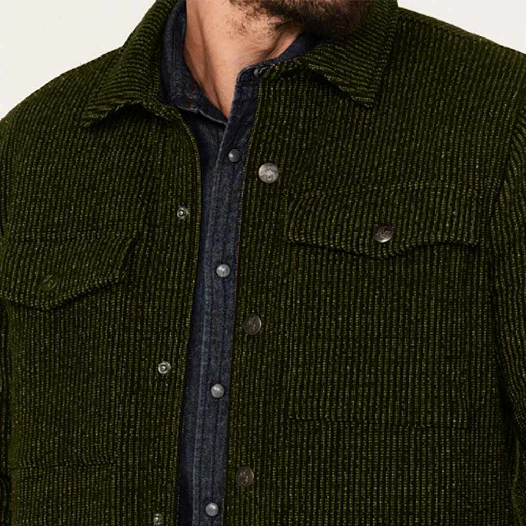 Men's Solid Color Lapel Jacket Casual Loose Single Breasted Corduroy Long Sleeved Coat