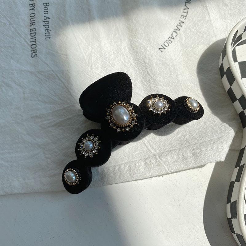 Baroque Crystal Hair Claws Jewelry For Women Chinese Boutique Headdress Luxury Handmade Gem Hair Accessories Hairpins