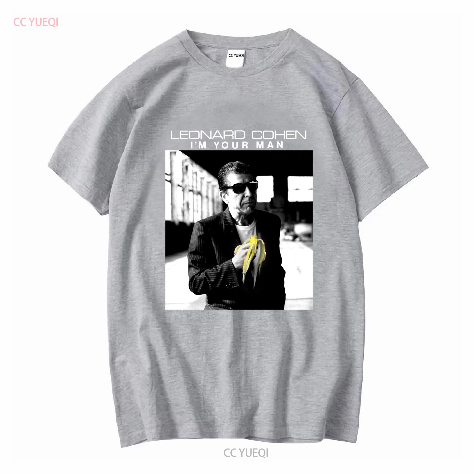 

Leonard Cohen i am Your Men T Shirt Size S M L 234XL 012 vintage Washed homme Stylish graphic Soft streetwear Slightly L