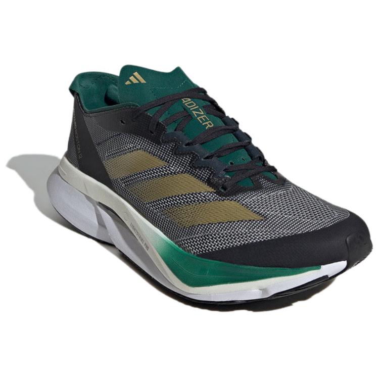 Adidas Adizero Boston 12 Berlin Marathon 2024 Men Sneakers Black Aurora-Ink Matte-Gold JH9642
