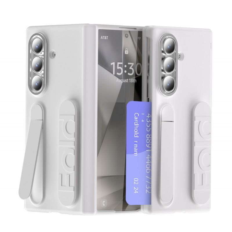 Galaxy Z Fold8 Ultra Case With Card Holder Wristband Hinge Protection Screen Protector Full Body Cover
