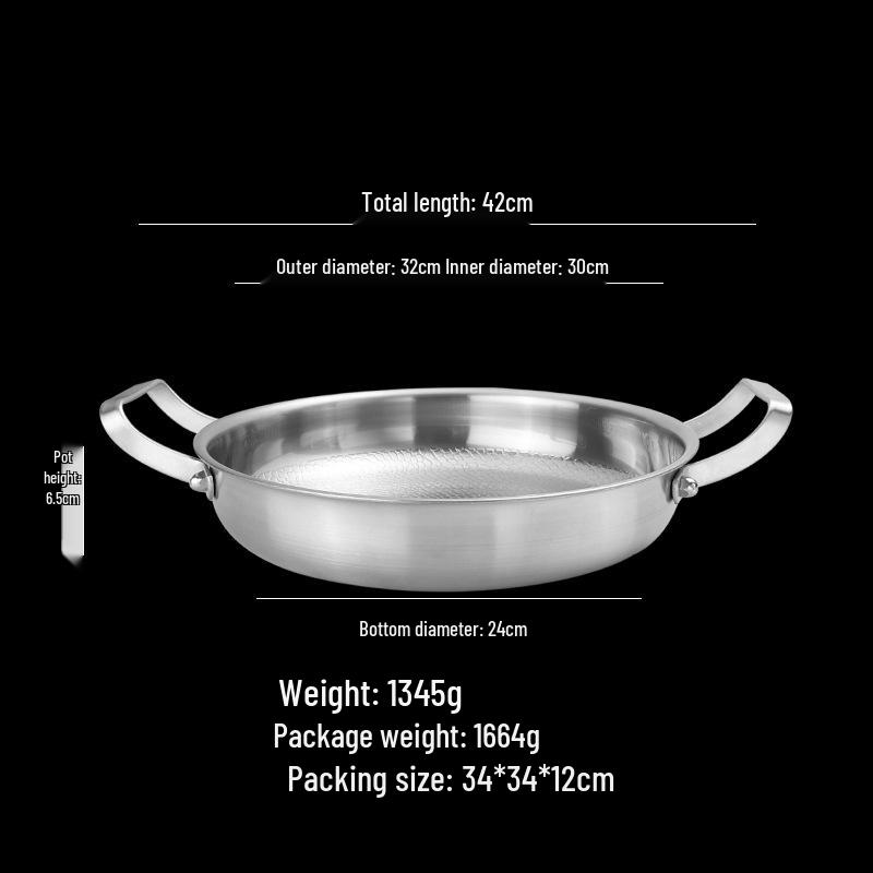 Titanium Non-Stick Double-Handed Wok and Fry