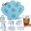Easy Clean Ice Cube Tray Ocean Animal Silicone Food-Grade Flexible Mold for Seashell Turtle Safe Molds Babies Whale Shapes Easy-Release Fun