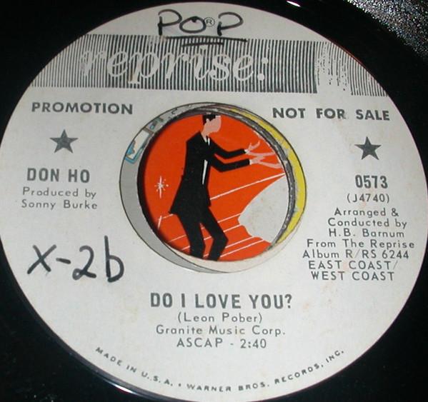 

7inch Record DON HO - Do I Love You / All That s Left Is 0573 Reprise Records 1967 US Country/Folk Used