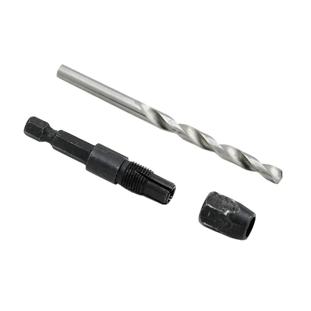 5Pieces Countersink Drill 6542 Cone Bit Set Quick Change Hex Shank Woodworking Screw Reame Metric 2mm To 6mm Drill Bit