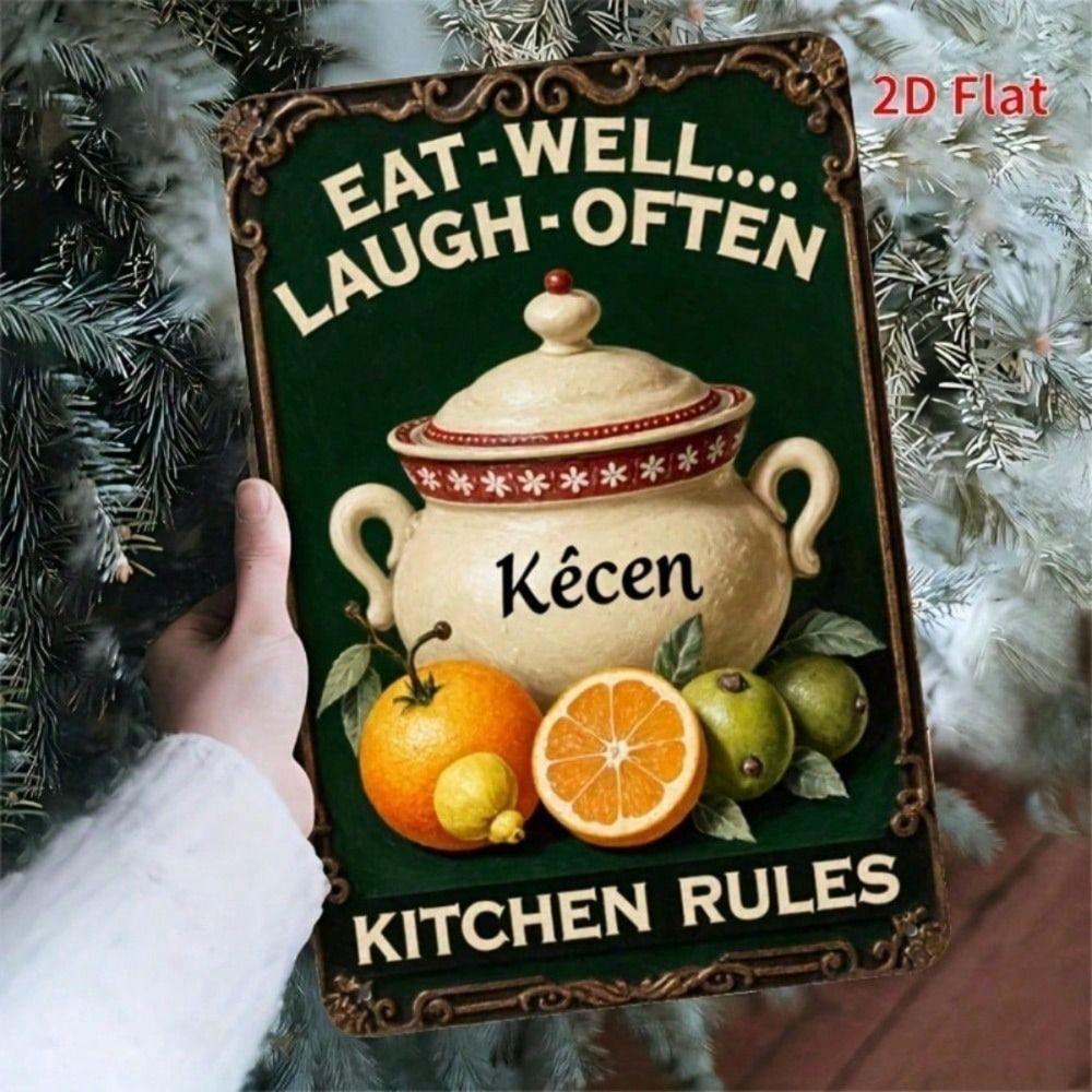 

Metal Wall Art Vintage French Kitchen Lemon Decor