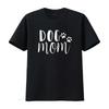 Dog Mom T Shirt Women Puppy Paw Print Funny Tops Cute  Clothes Vintage Washed Fashion Streetwear Breathable Stylish Versatile