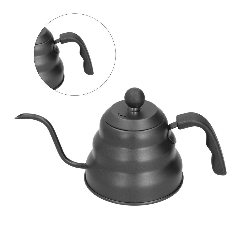 PTFE Rostfritt Stål Tekanna Kaffekanna Svanhals Tjut Häll över Kaffebryggare Droppkittel