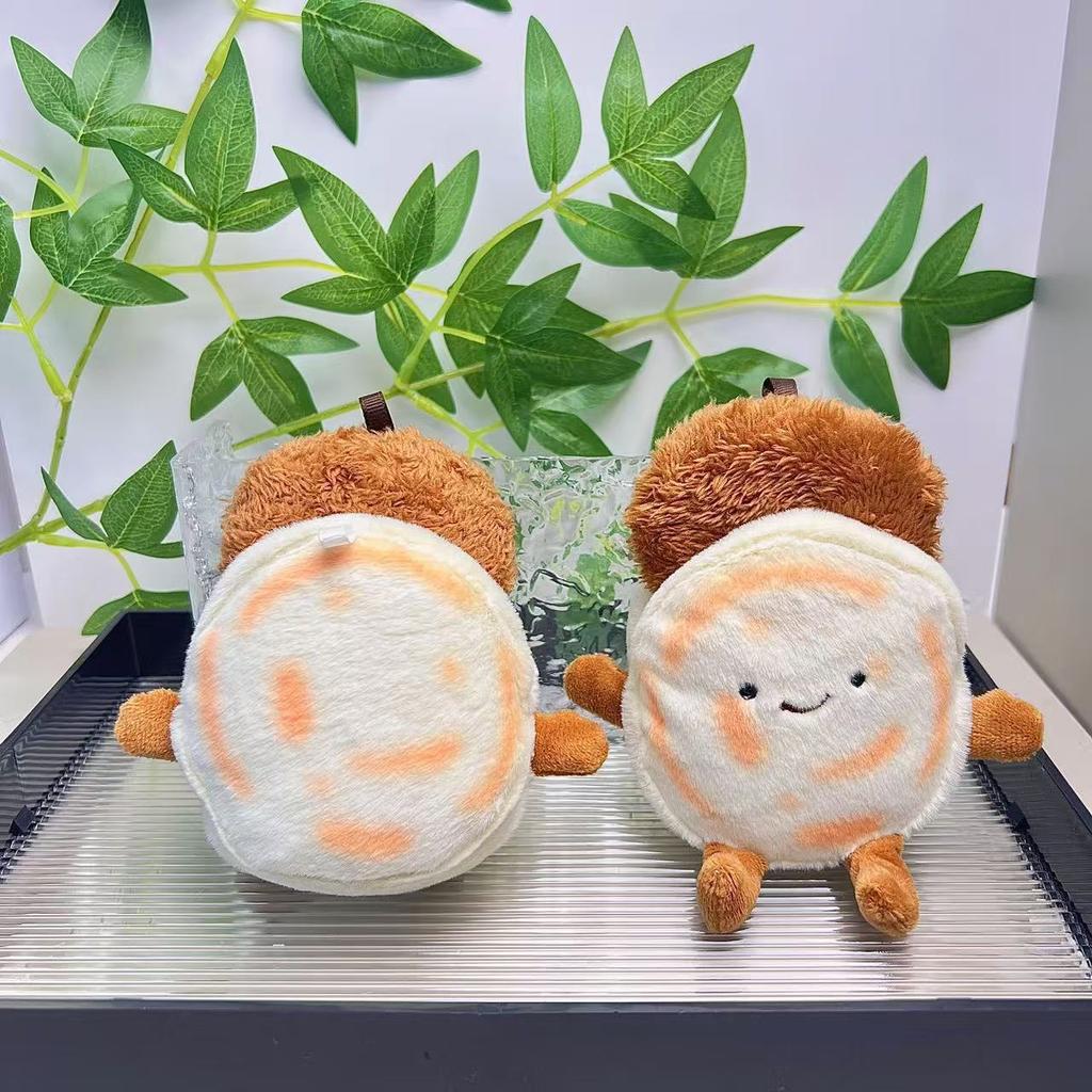 Chinese Burger Cute Meat Sandwich Bun Patty Doll Shaanxi Anwen Creative Bun Pendant Plush Doll Souvenir Couple Pendant Gift