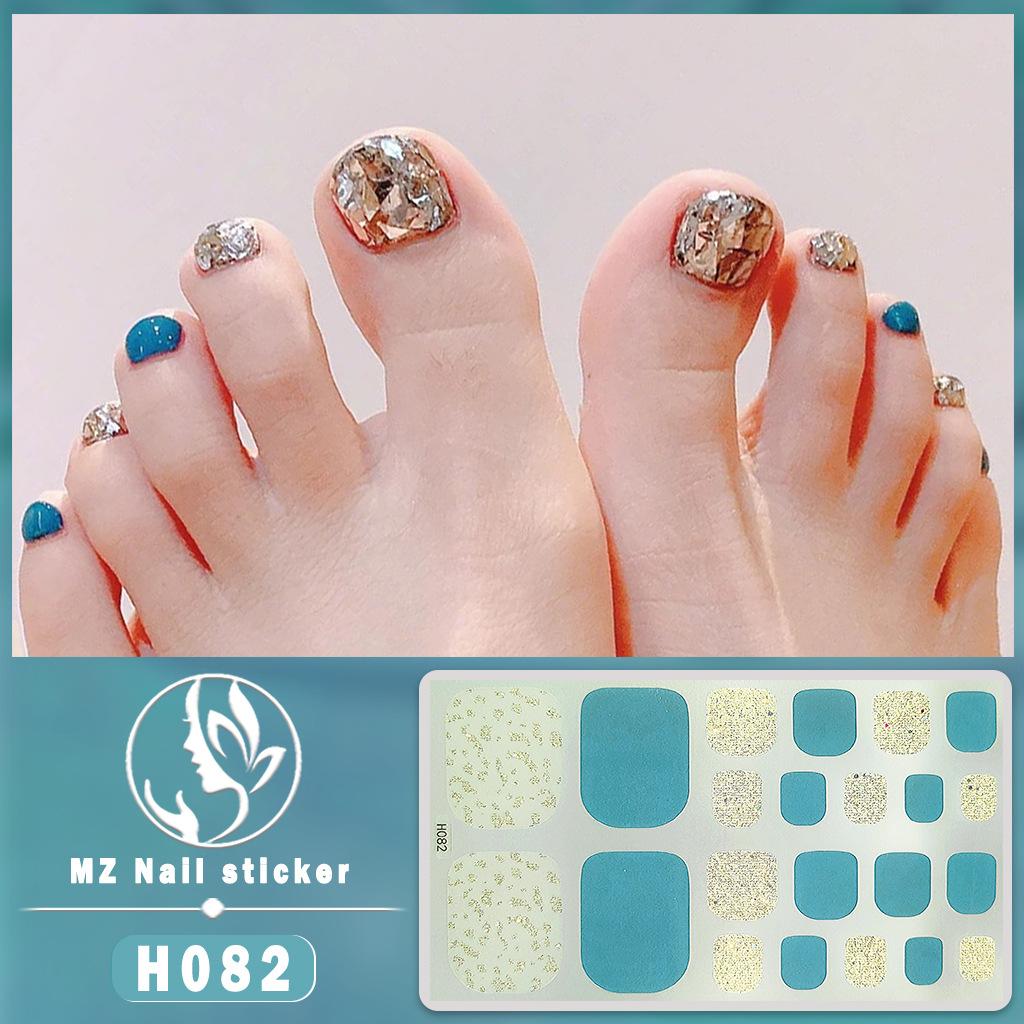3D Faux Diamond Toe Nail Stickers, Waterproof Long-Lasting Skin Brightening Toe Nail Patches
