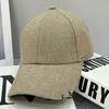 Autumn and Winter Warm and Slim Woolen Hard Top Iron Ring Buckle Baseball Hat for Women Casual Versatile Woolen Couple Peaked Hat Trendy
