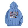 Unisex Lightweight Long Sleeve Hooded Pullover Sweatshirt with Print for Everyday Casual Wear